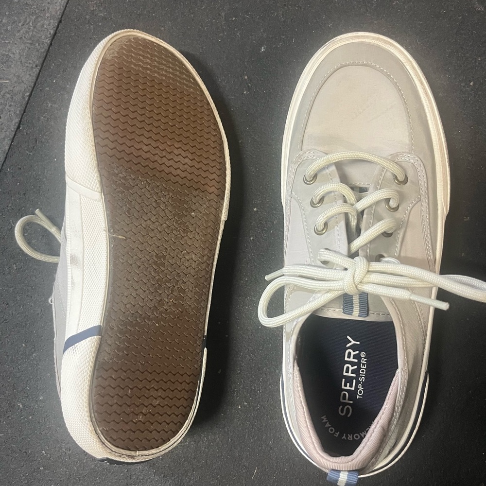 Sperry Boy’s grayish/Tan Boat Shoes